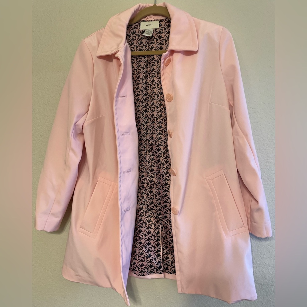 Merona Pink Raincoat Size Medium